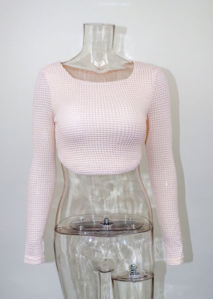 Women's short tight sexy zipper sweater short wide neck long sleeve T-shirt