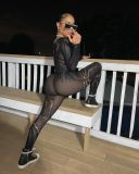 Women's sexy hollow mesh sexy nightwear nightclub lace sexy underwear jumpsuit
