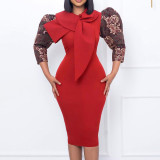 Large Elegant Fashion Wrap Hip Temperament Tongle Dress