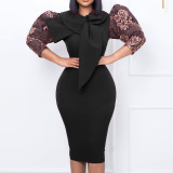 Large Elegant Fashion Wrap Hip Temperament Tongle Dress