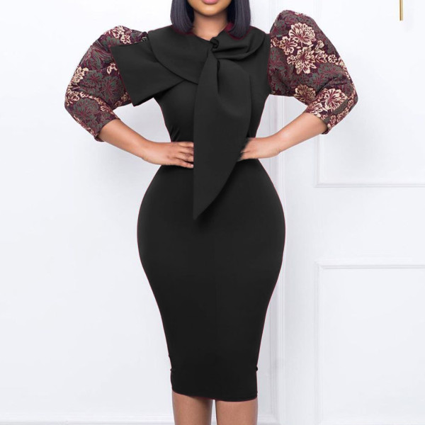 Large Elegant Fashion Wrap Hip Temperament Tongle Dress