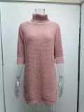 High neck sweater casual sweater sweater