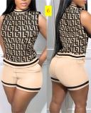 Women's polyester sleeveless fashion casual suit