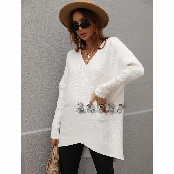 Solid color sweater Women's sweater Fashion women's top