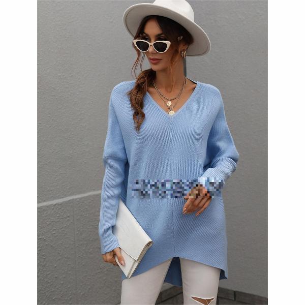 Solid color sweater Women's sweater Fashion women's top