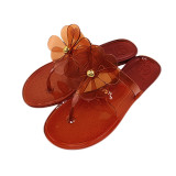 Oversized beach flats