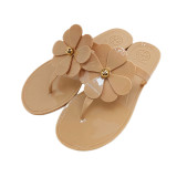 Oversized beach flats