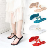 Oversized beach flats