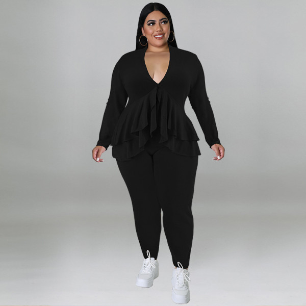 Oversized Women's Top with Pants Set