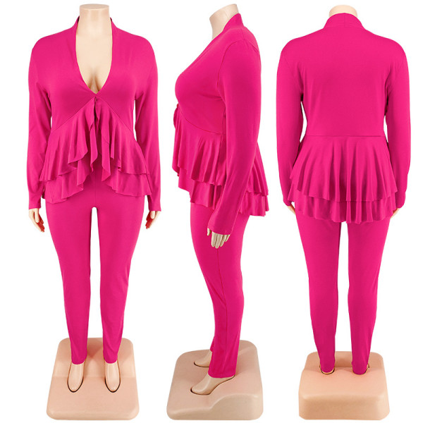 Oversized Women's Top with Pants Set