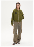Girls' simple and versatile cotton padded jacket jacket in autumn