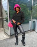Winter solid casual multi-color corduroy coat