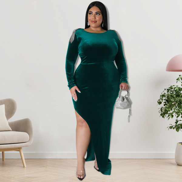 Oversize women's jewelry dress