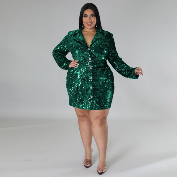 Oversize women's beaded suit coat