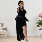 Oversize women's jewelry dress