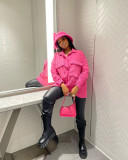 Winter solid casual multi-color corduroy coat