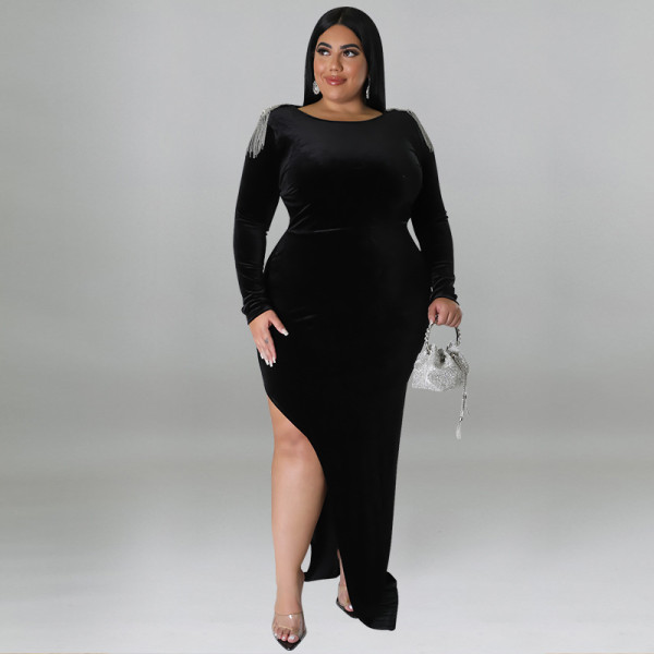Oversize women's jewelry dress