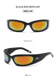 Fashion glasses for men and women cycling sports sunglasses Fashion colorful reflective personality sunglasses