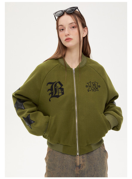 Girls' simple and versatile cotton padded jacket jacket in autumn