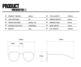 V-leg polygonal flat lens anti blue lens frame, fashionable irregular decorative eyeglass frame
