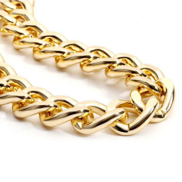 Simple and exaggerated, thick chain necklace, antique chain, single-layer, versatile necklace