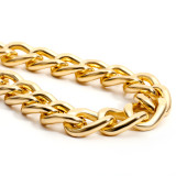 Simple and exaggerated, thick chain necklace, antique chain, single-layer, versatile necklace