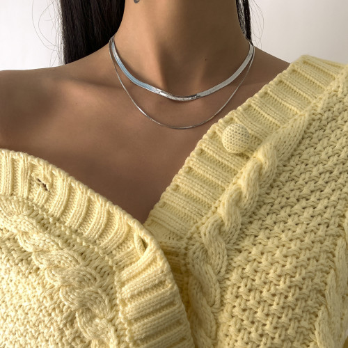 Double chain necklace