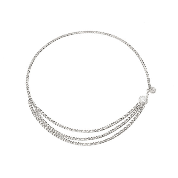 Vintage sexy female body chain personality simple yoga aluminum waist chain