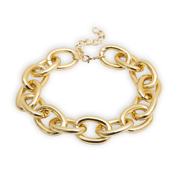 Simple and exaggerated, thick chain necklace, antique chain, single-layer, versatile necklace
