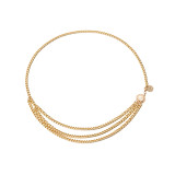 Vintage sexy female body chain personality simple yoga aluminum waist chain