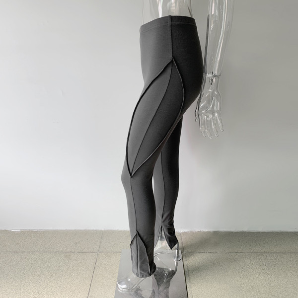 Micro flared trousers wear autumn high waist slim split casual floor pants