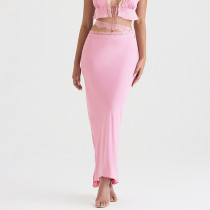 Women's Sedin tight sexy fish tail skirt with buttocks pink temperament European and American skirt