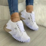 Thick soled sponge cake heel sports casual shoes, large single shoes