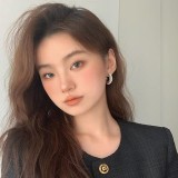 French Vintage Irregular Metal Freshwater Pearl Earrings Female Luxury High quality Simple Earring Earrings Earrings