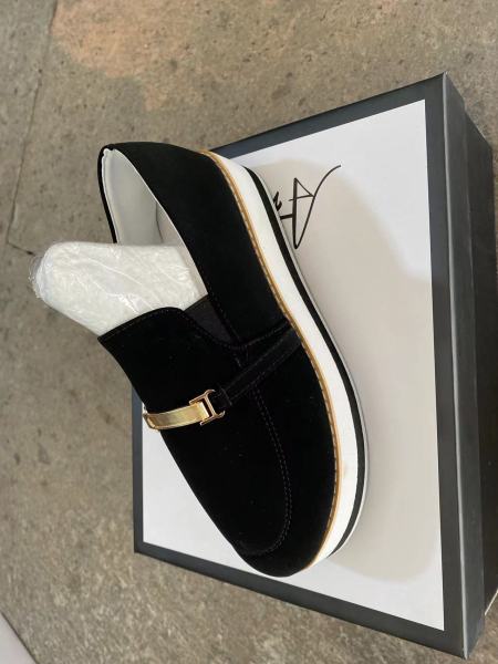 Oversized women's sports single shoes Women's flat thick soled casual shoes