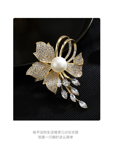 Magnificent luxury fashion brooch high-end brooch women's new Korean clothing accessories temperament elegant pin