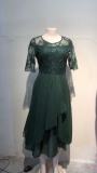 Chiffon Splice Lace Hollow Long Dress Bridesmaid Evening Dress Women's Dress