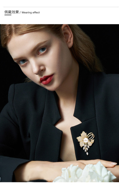 Magnificent luxury fashion brooch high-end brooch women's new Korean clothing accessories temperament elegant pin