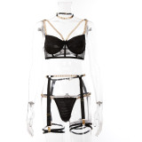 Metal chain fun three piece suit