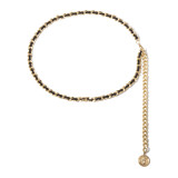 Vintage sexy fashion multi-layer body chain personality geometric figure chain velvet