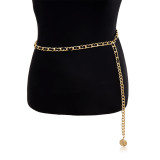 Vintage sexy fashion multi-layer body chain personality geometric figure chain velvet
