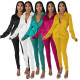 Silk like shirt pencil pants suit