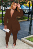 Fashion solid color tassel professional multicolor suit