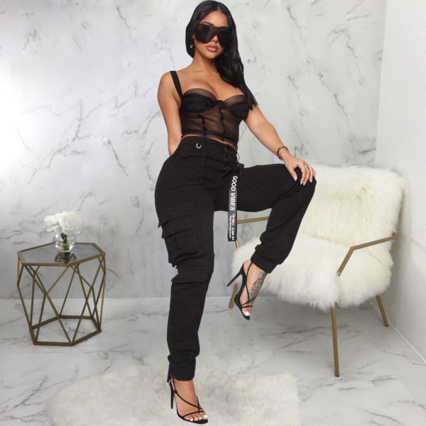 Fashion slim camouflage comfortable casual leggings elastic overalls