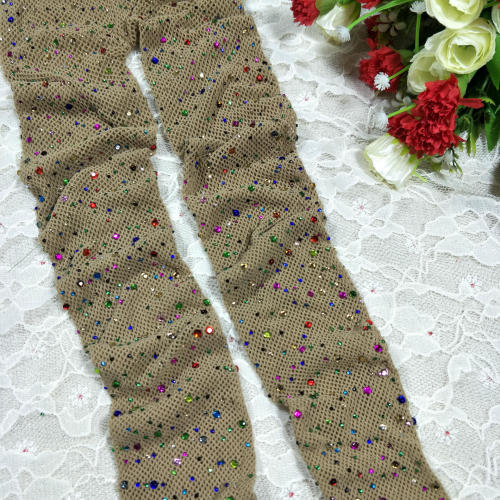 Sexy hot drill mesh stockings fishing net hosiery color drill mesh female pantyhose sexy hollow socks