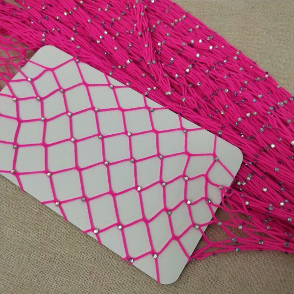Sexy spandex big mesh hot drilling color stockings