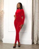 Sexy fashion tight non down jumpsuit