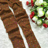 Sexy hot drill mesh stockings fishing net hosiery color drill mesh female pantyhose sexy hollow socks