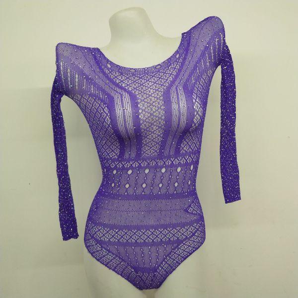 Jacquard sexy underwear hollow one-piece mesh sexy mesh