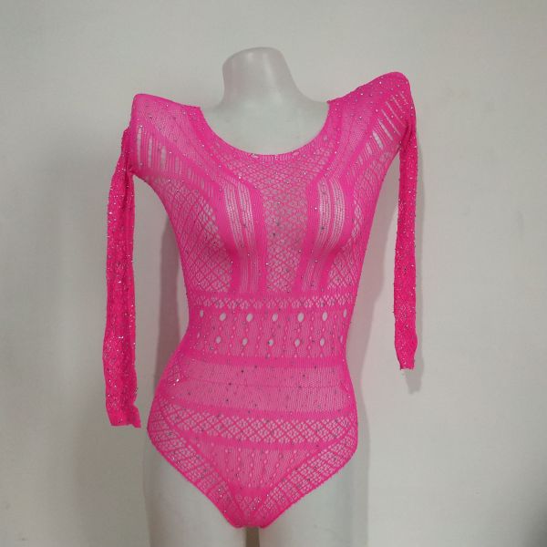 Jacquard sexy underwear hollow one-piece mesh sexy mesh